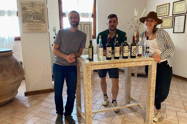 Wine Tour of two Chianti wine estates on the hills of Florence
