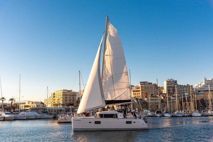 Small Group Santorini Catamaran Cruise with BBQ
