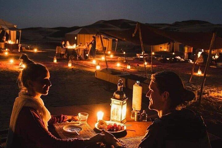 Marrakech: Sunset Dinner Show in Agafay Desert and camel ride