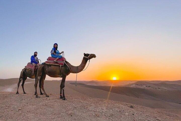 Marrakech: Sunset Dinner Show in Agafay Desert and camel ride