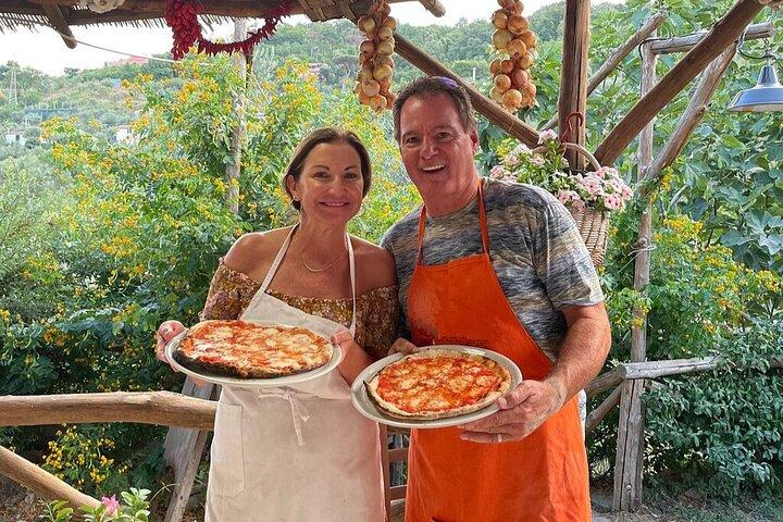Sorrento Pizza Making Class, Dessert, Wine, Limoncello and Pickup
