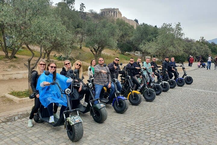Athens: Premium Guided E-Scooter Tour in Acropolis Area