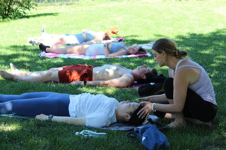 Central Park Yoga Class with a View in the Heart of New York City