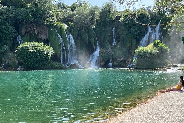 Over the Bridge to the Falls (Mostar)