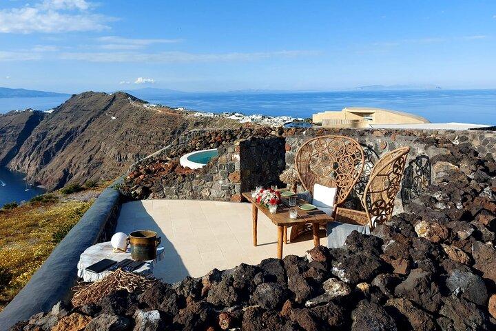 Private Romantic Sunset Dinner with Caldera views in Santorini