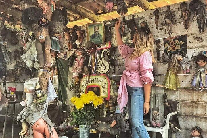 Xochimilco The island dolls and Axolotl museum from Mexico City