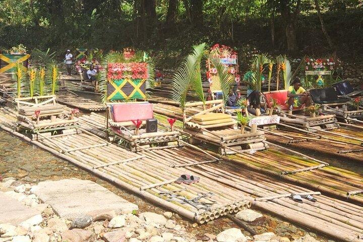Montego Bay Bamboo Rafting & limestone Massage.