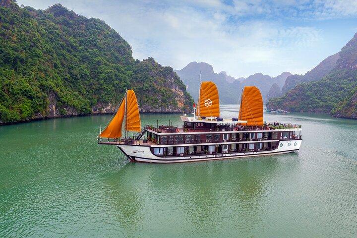 Peony Cruise 5* Lan Hạ Bay 2 days 1 night with 2 ways transfer