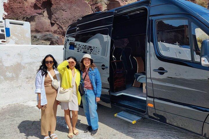 Private Transfer from-to Santorini airport to-from anywhere in Santorini Island