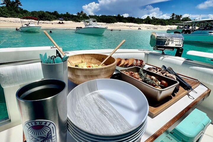 Private Luxury 36' Yacht from Fajardo to Icacos or Palomino