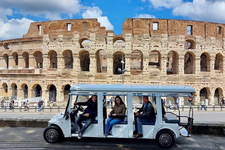 Tour of Rome in 7 Seater Golf Cart