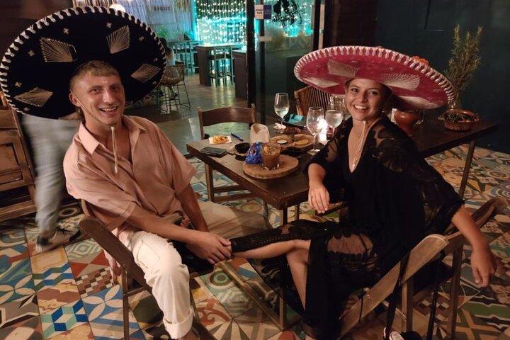 Authentic Artisanal Mezcal tasting in Cancun with appetizers.
