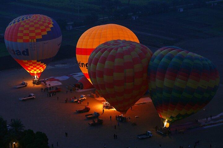 Sunrise Hot Air Balloon Journey Across Luxor