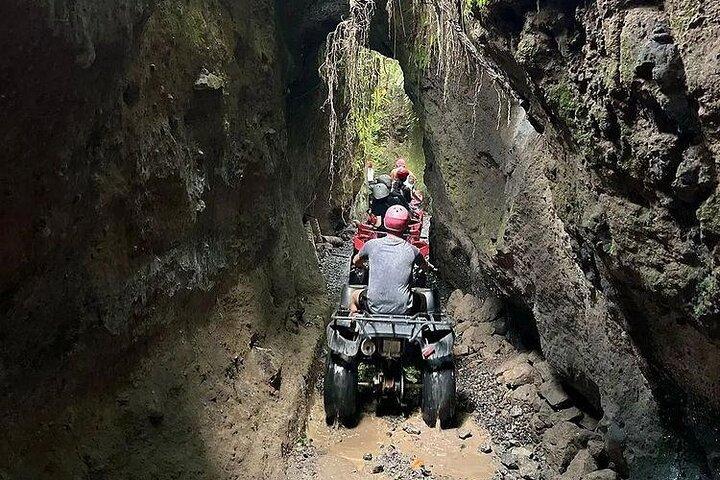 Quadbike Ubud Adventure with Tunnel and Waterfall Tour in Bali