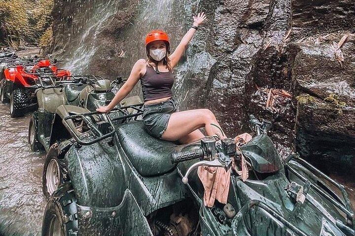 Quadbike Ubud Adventure with Tunnel and Waterfall Tour in Bali