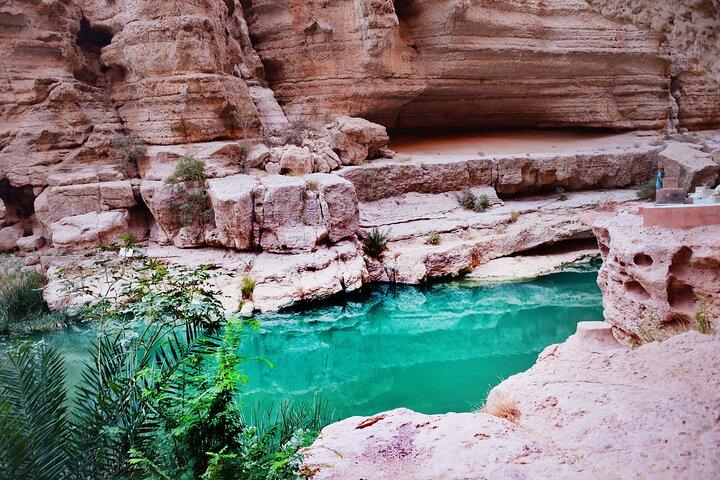 Muscat to Wadi Shab and Bimmah Sinkhole Day Tour