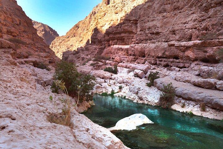 Muscat to Wadi Shab and Bimmah Sinkhole Day Tour