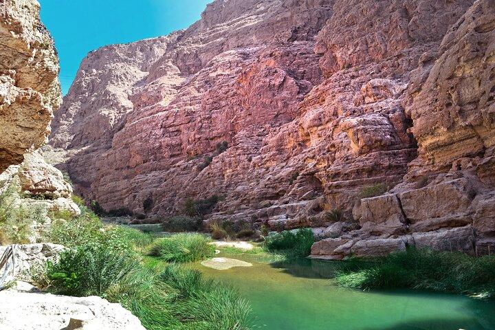 Muscat to Wadi Shab and Bimmah Sinkhole Day Tour