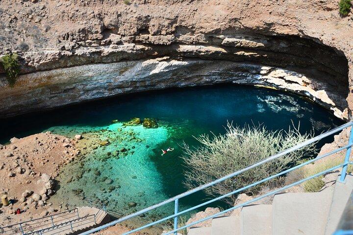Muscat to Wadi Shab and Bimmah Sinkhole Day Tour