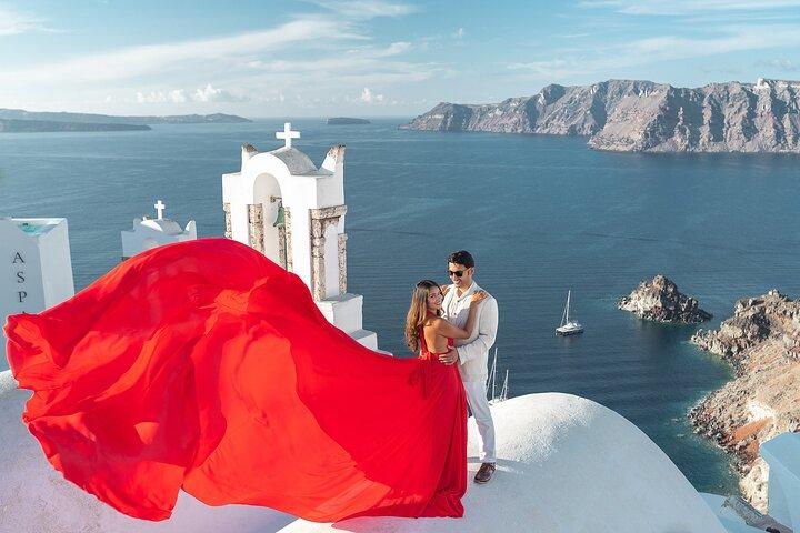 Flying Dress Photo © Photoshoot in Santorini: Express Package
