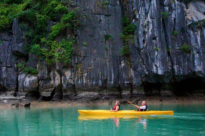 HaLong Bay Day Cruise with Kayaking, Swimming, Hiking and Lunch