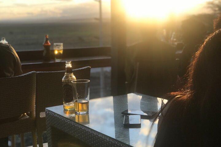 Cocktails over a sundowner