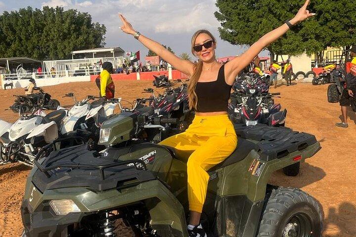 Dubai Desert Safari Sharing with Quad, Shows, Camel and Dinner