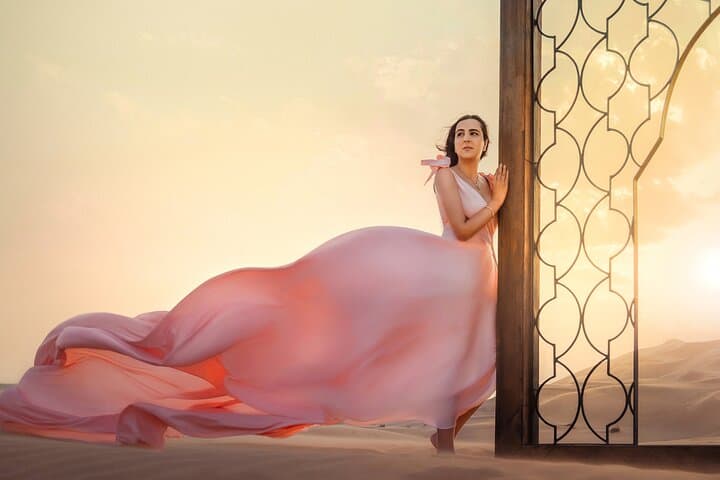 Dubai Flying Dress Photoshoot
