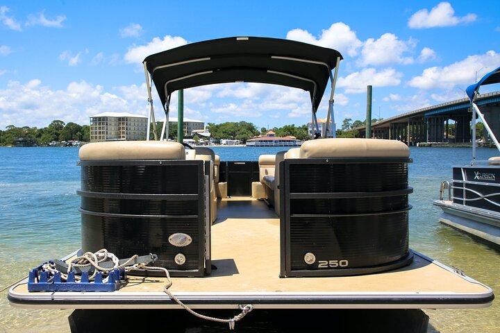 12 passenger Crab Island pontoon boat rental