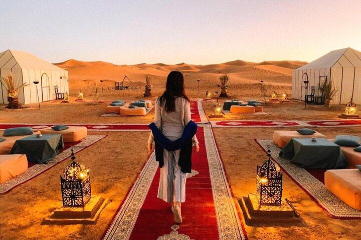 3 Days Desert Tour in Marrakech to Merzouga Dunes and Camel Trek