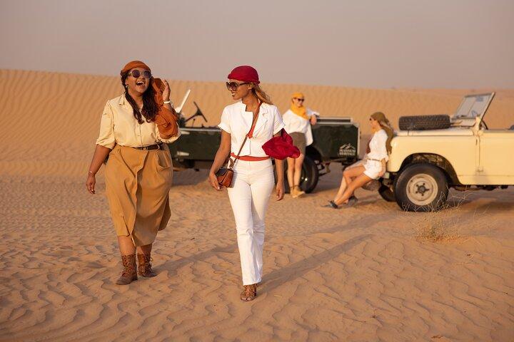 Dubai: Heritage Safari in Private Vintage Land Rover with dinner