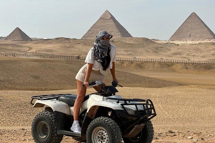 Quad Bike ATV ride around Giza Pyramids Sahara