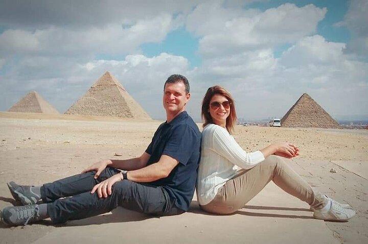 Giza Pyramids, the Grand Egyptian museum " GEM "