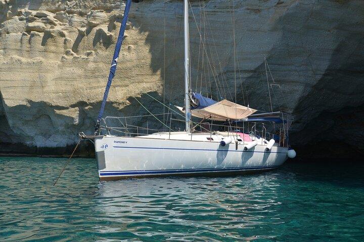 Sailingboat: Kleftiko & Poliegos Full Day with Lunch & Open bar