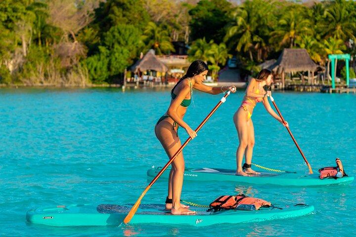 Paddleboard or kayak sunrise tour in Bacalar lagoon