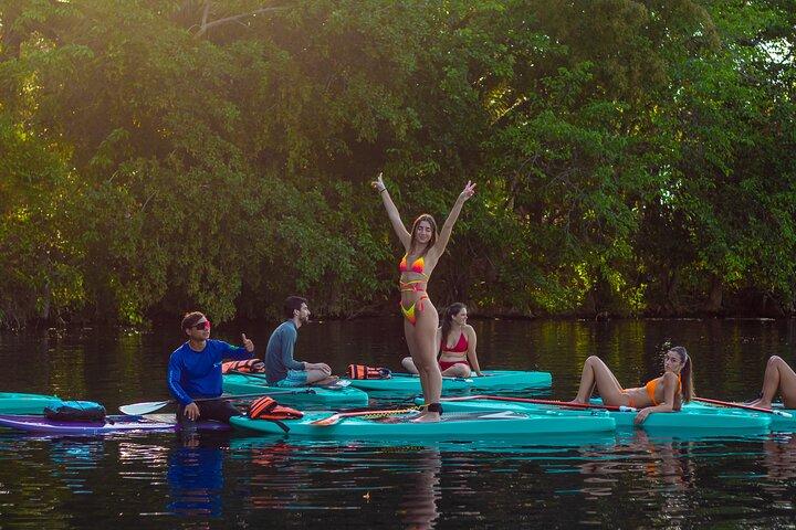Paddleboard or kayak sunrise tour in Bacalar lagoon