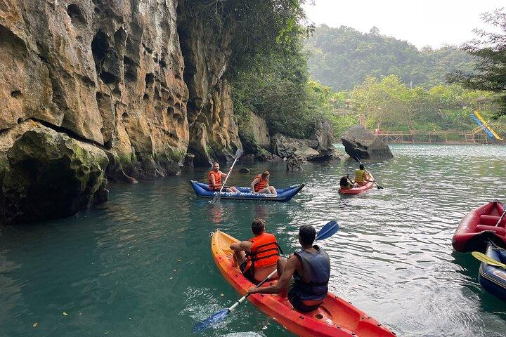 Paradise Cave & Dark Cave adventure Zipline Mud Bath, Jungle Trek
