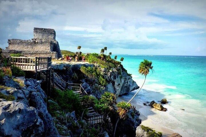 Tulum 4x1. Tulum, COBA, cenote and Playa Del Carmen, with lunch.