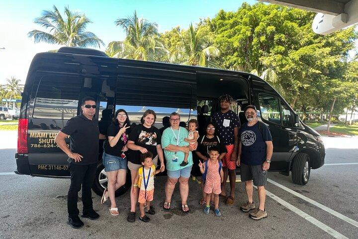 VAN Mia Airport or Hotels to Miami Port or Hotels Up to 14pax