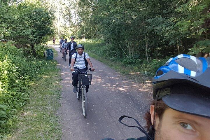 Explore happiest Helsinki: Bike/Ebike: BBQ, Sauna, Forest, &Parks