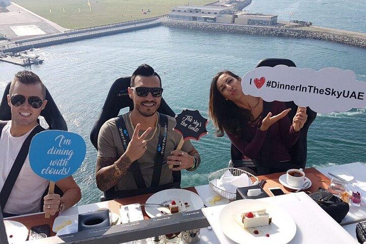 Dubai: Dinner in the Sky Fine Dining & Optional Transfers