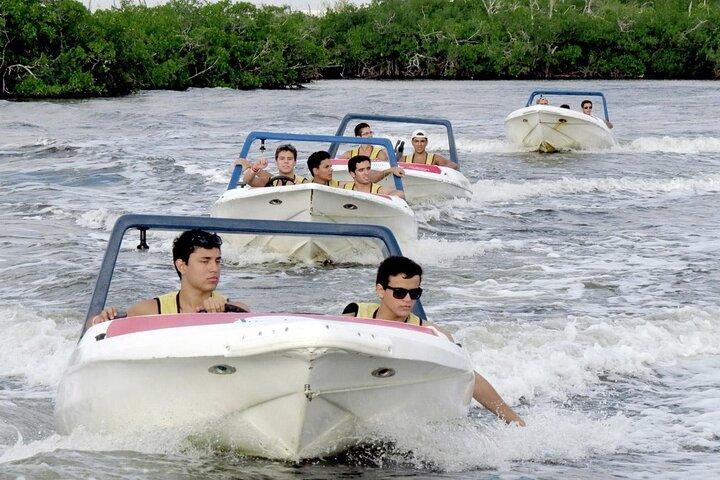 Fast & Fun: Cancun Speedboat Tour at the Lagoon