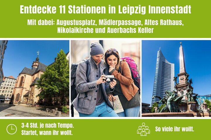 City game scavenger hunt Leipzig city center - independent city tour