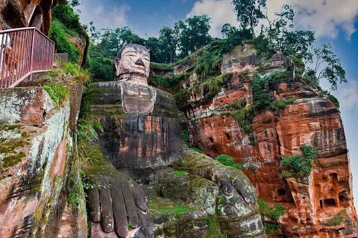 Leshan Buddha + Panda Base or Old Tea House Private Day Tour