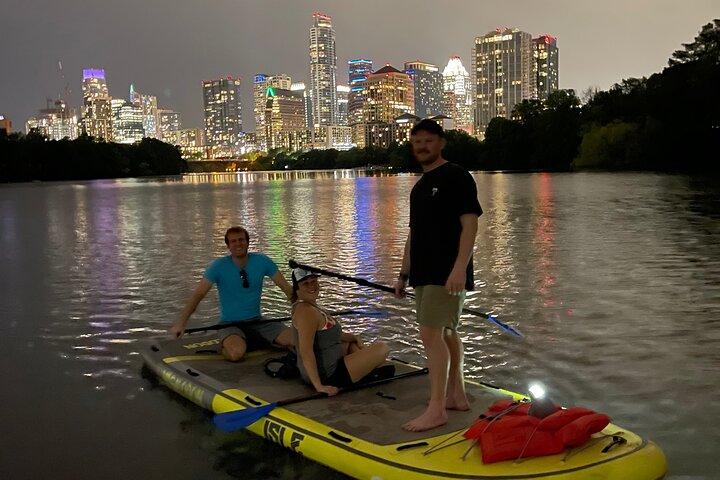 Downtown Austin Giant Paddleboard Sunset Tour with Bats