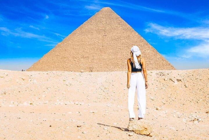 Giza pyramids+Sphinx+The Egyptian Museum