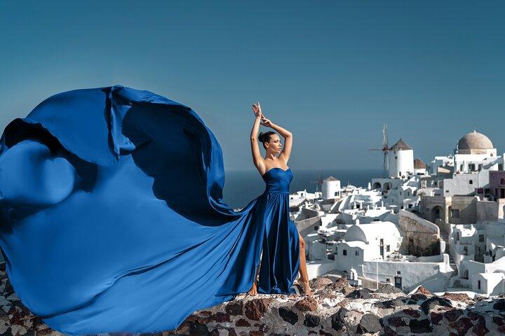 Flying Dress Photo © Photoshoot in Santorini: Express Package