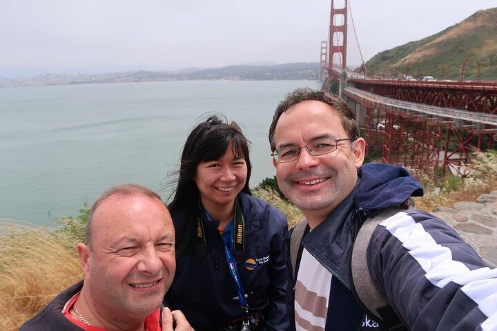 SF Hop-On Hop-Off: stops include GoldenGate Park & Painted Ladies