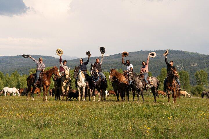 Horseback Riding with Grand Teton Views in Jackson Hole