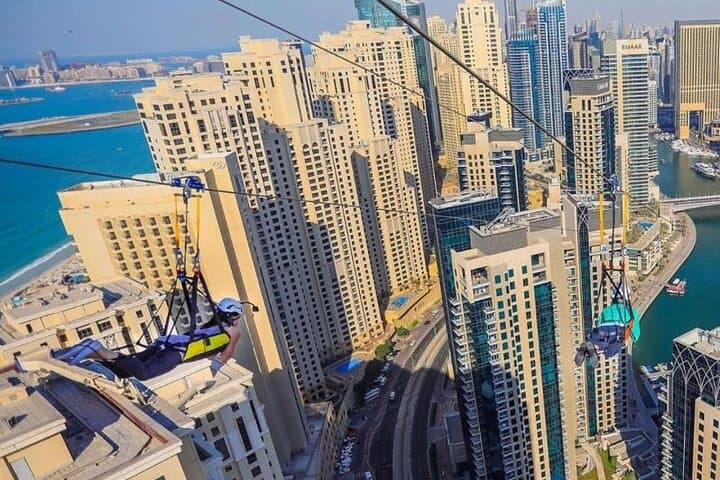 Xline Dubai Marina Zipline Experience With Photos & Video Option